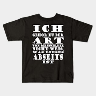 Fußball Abseits Verein Spiel Turnier Spruch Kids T-Shirt